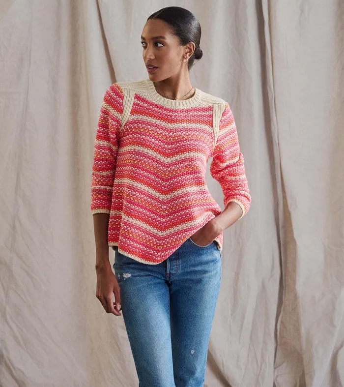 Chevron Swing Sweater 8211 Dawn Sky Stripes Hatley