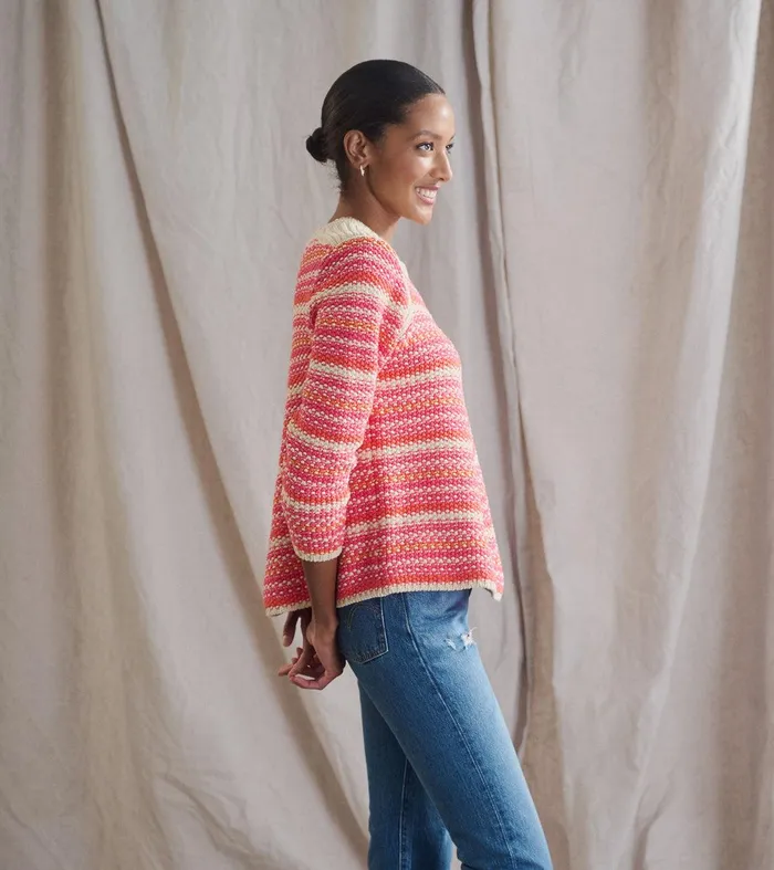 Chevron Swing Sweater 8211 Dawn Sky Stripes Hatley