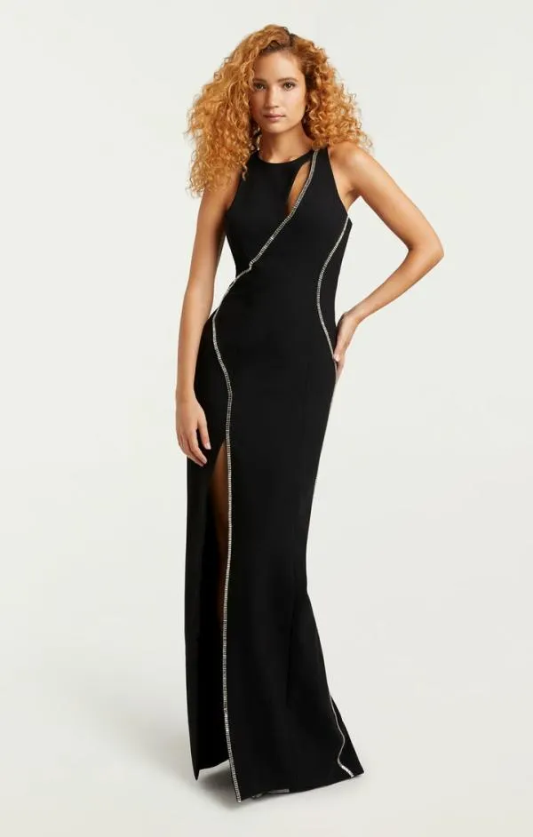 Cinq Sept Bevin Gown Black Women Cocktail and Evening