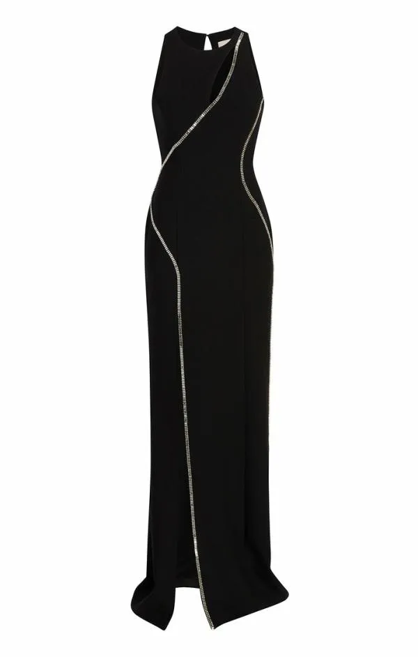 Cinq Sept Bevin Gown Black Women Cocktail and Evening