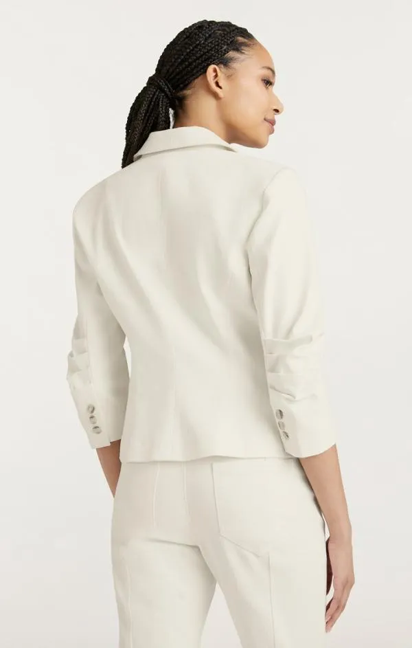 Cinq Sept Denim Le Petit Khloe Blazer Gardenia Women Blazers