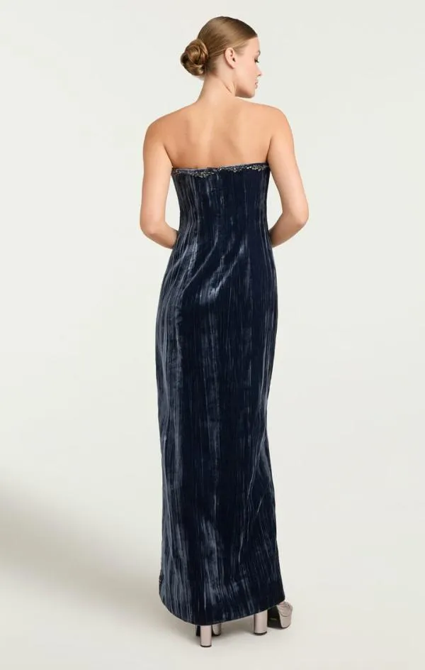 Cinq Sept Eponine Gown Peacock Blue Women Cocktail and Evening