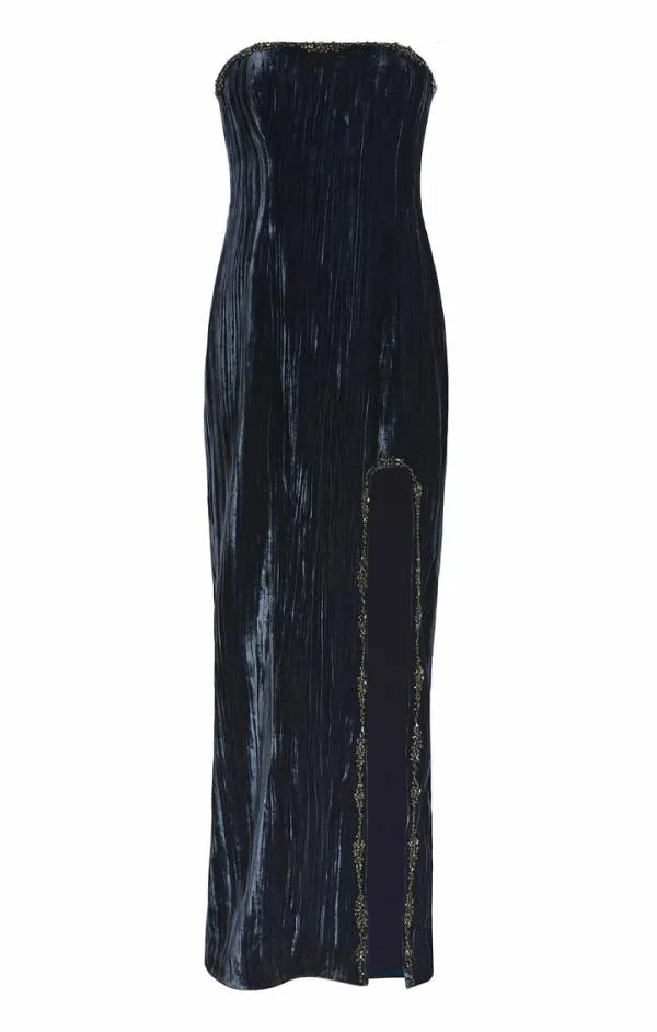 Cinq Sept Eponine Gown Peacock Blue Women Cocktail and Evening