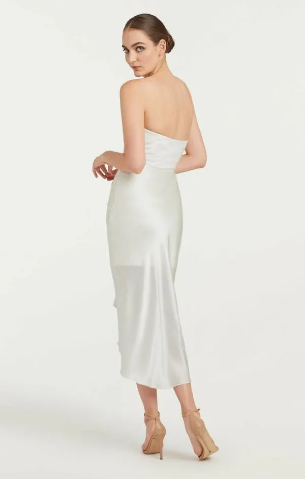 Cinq Sept Georgiana Dress Ivory Women Midi