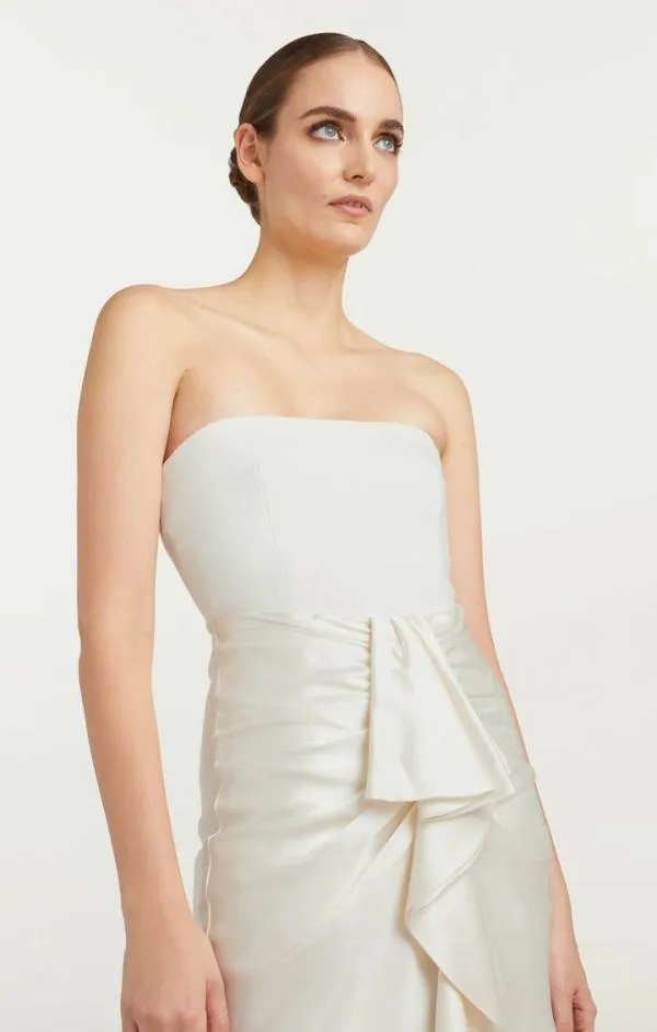 Cinq Sept Georgiana Dress Ivory Women Midi