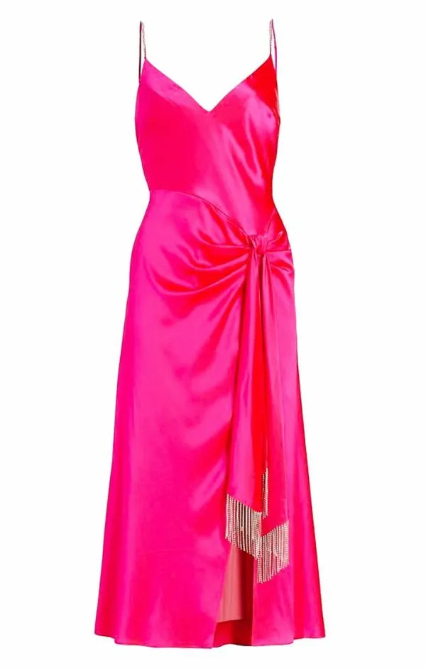 Cinq Sept Kalena Dress Ultra Pink Women Midi