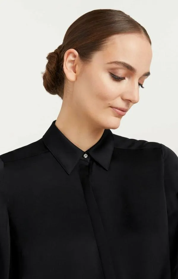 Cinq Sept Kandice Top Black Women Long Sleeve Tops