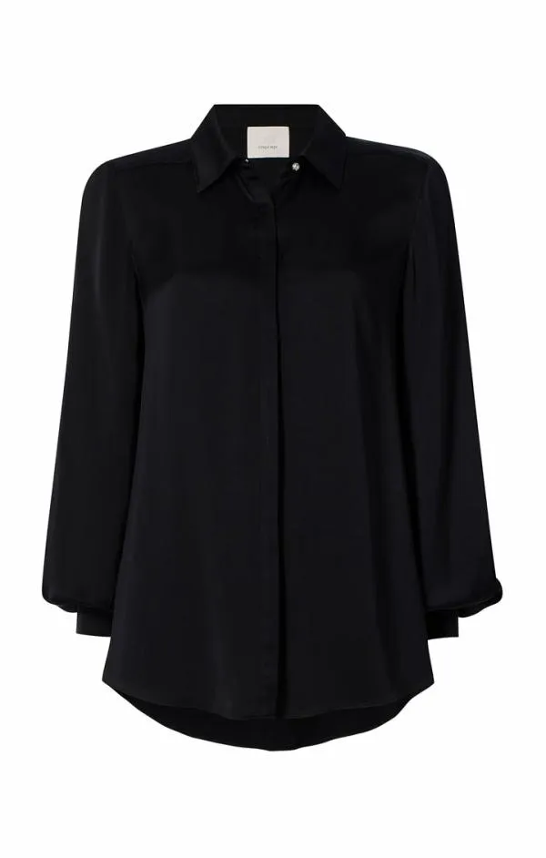 Cinq Sept Kandice Top Black Women Long Sleeve Tops