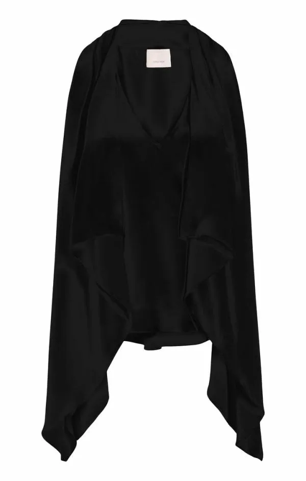 Cinq Sept Louella Top Black Women Tank Tops and Camisoles