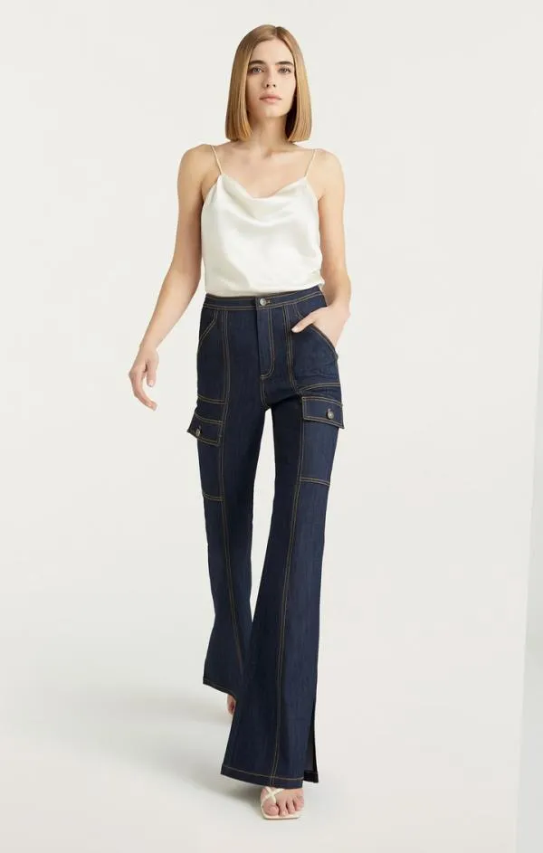 Cinq Sept Maurice Pant Indigo Women Pants