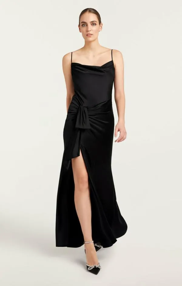 Cinq Sept Monti Gown Black Women Cocktail and Evening