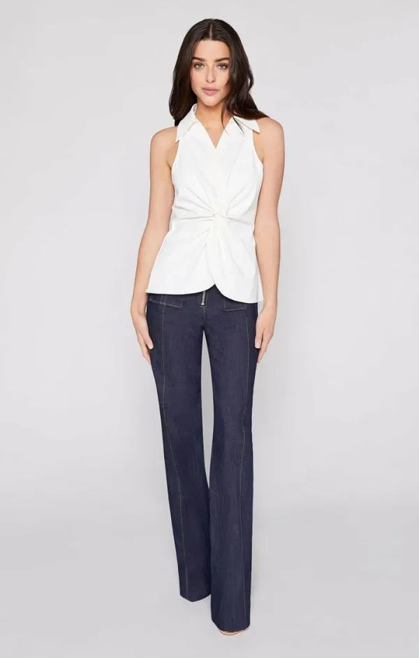 Cinq Sept Sleeveless Mckenna Top Ivory Women Long Sleeve Tops