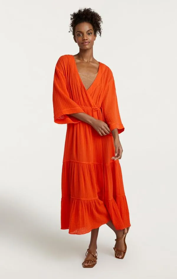 Cinq Sept Torey Dress Cherry Tomato Women Midi