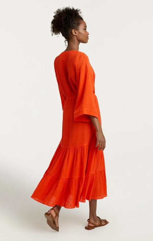 Cinq Sept Torey Dress Cherry Tomato Women Midi