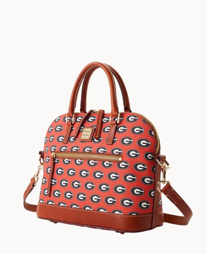 Collegiate University Of Georgia Domed Zip Satchel U Of Georgia Woman Dooney and Bourke Satchels Collegiate University Of Georgia Domed Zip Satchel U Of Georgia Woman Dooney and Bourke Satchels