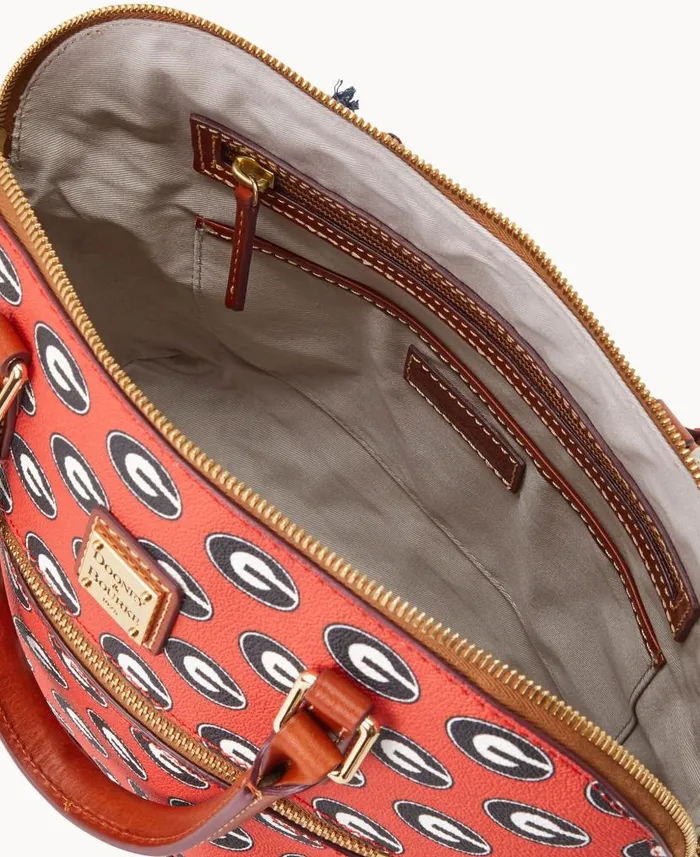 Collegiate University Of Georgia Domed Zip Satchel U Of Georgia Woman Dooney and Bourke Satchels Collegiate University Of Georgia Domed Zip Satchel U Of Georgia Woman Dooney and Bourke Satchels