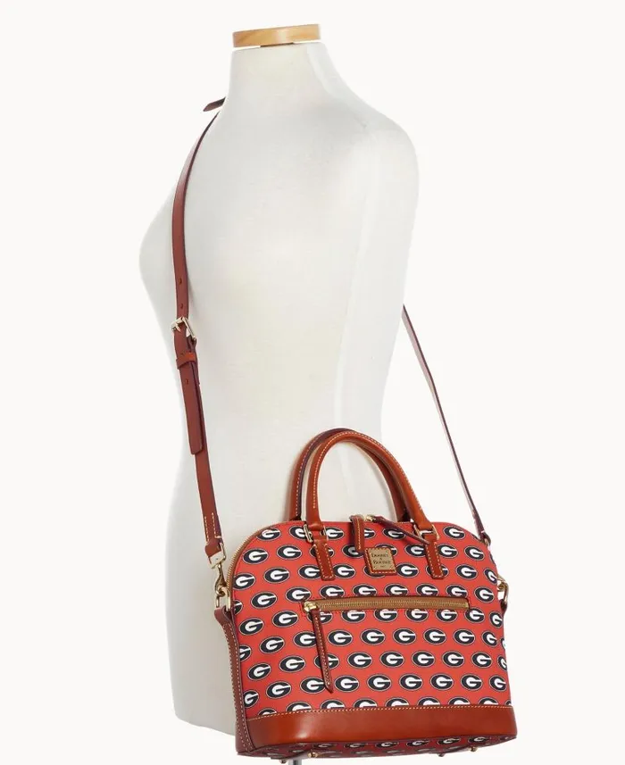 Collegiate University Of Georgia Domed Zip Satchel U Of Georgia Woman Dooney and Bourke Satchels Collegiate University Of Georgia Domed Zip Satchel U Of Georgia Woman Dooney and Bourke Satchels