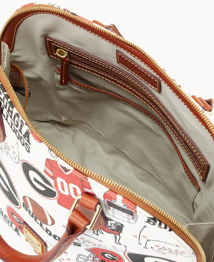 Collegiate University Of Georgia Zip Zip Satchel U Of Georgia Woman Dooney and Bourke Satchels