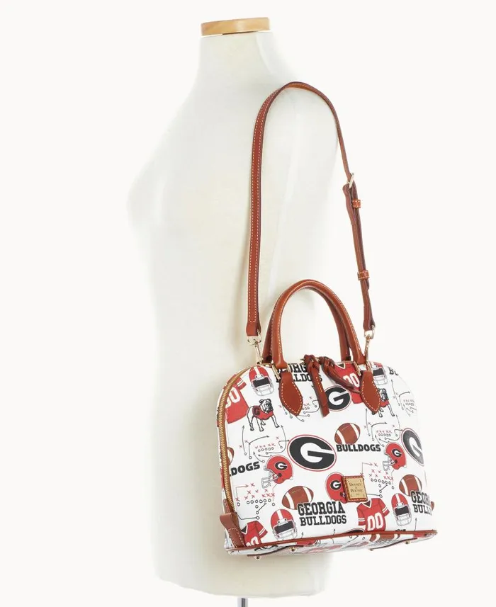 Collegiate University Of Georgia Zip Zip Satchel U Of Georgia Woman Dooney and Bourke Satchels