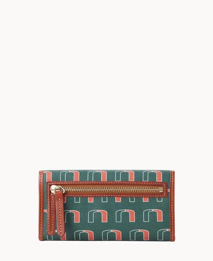Collegiate University Of Miami Continental Clutch U Of Miami ManWoman Dooney and Bourke Wallets Collegiate University Of Miami Continental Clutch U Of Miami ManWoman Dooney and Bourke Wallets