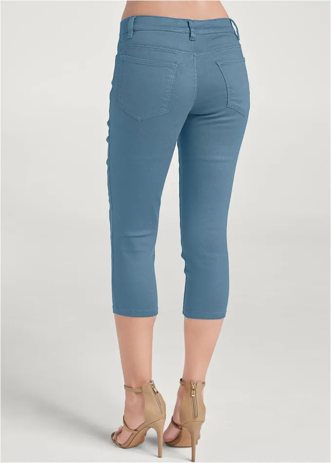 COLOR CAPRI JEANS Blue Women VENUS Cropped and Capri Jeans