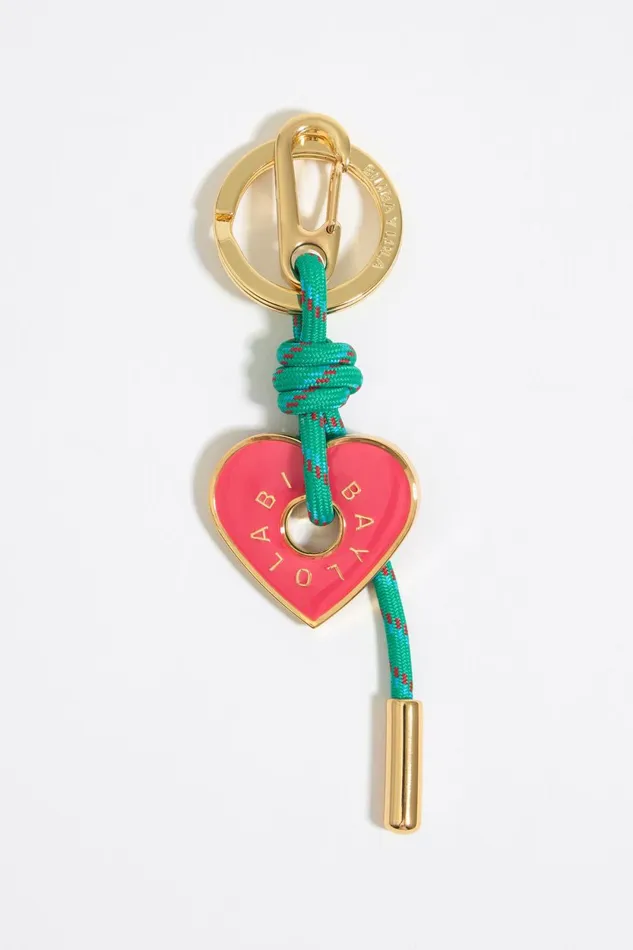 Coral Heart Key Ring Coral Women Bimba Y Lola Key Rings