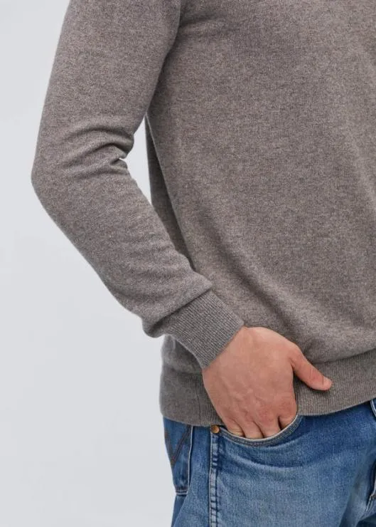 Crew Neck Cashmere Sweater For Men Men Lilysilk Sweaters