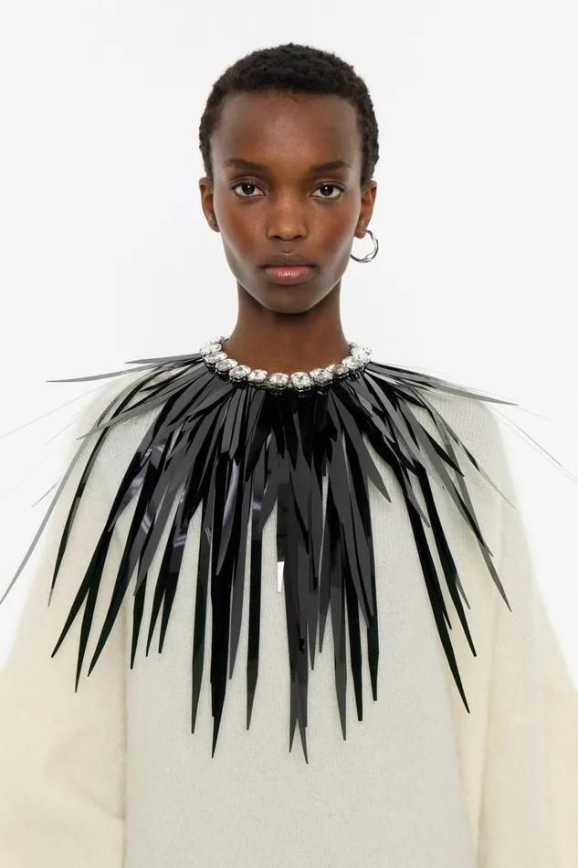 Crystals And Black Sequin Choker Necklace Black Women Bimba Y Lola Necklaces Crystals And Black Sequin Choker Necklace Black Women Bimba Y Lola Necklaces