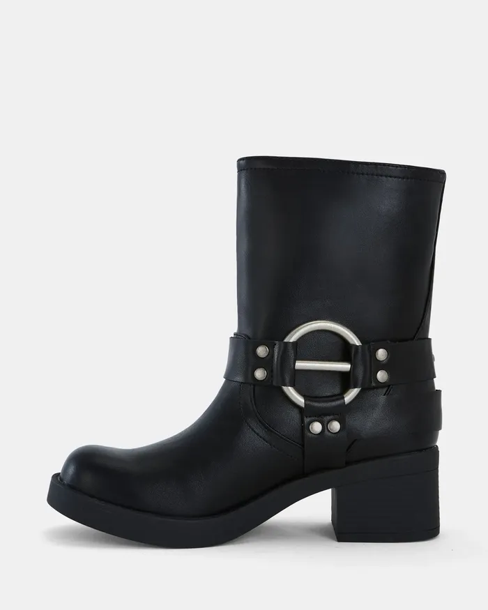 DAFRA BLACK Slip On Boots Ankle Boots NOVO Shoes Women