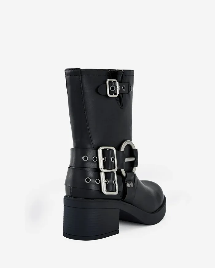 DAFRA BLACK Slip On Boots Ankle Boots NOVO Shoes Women