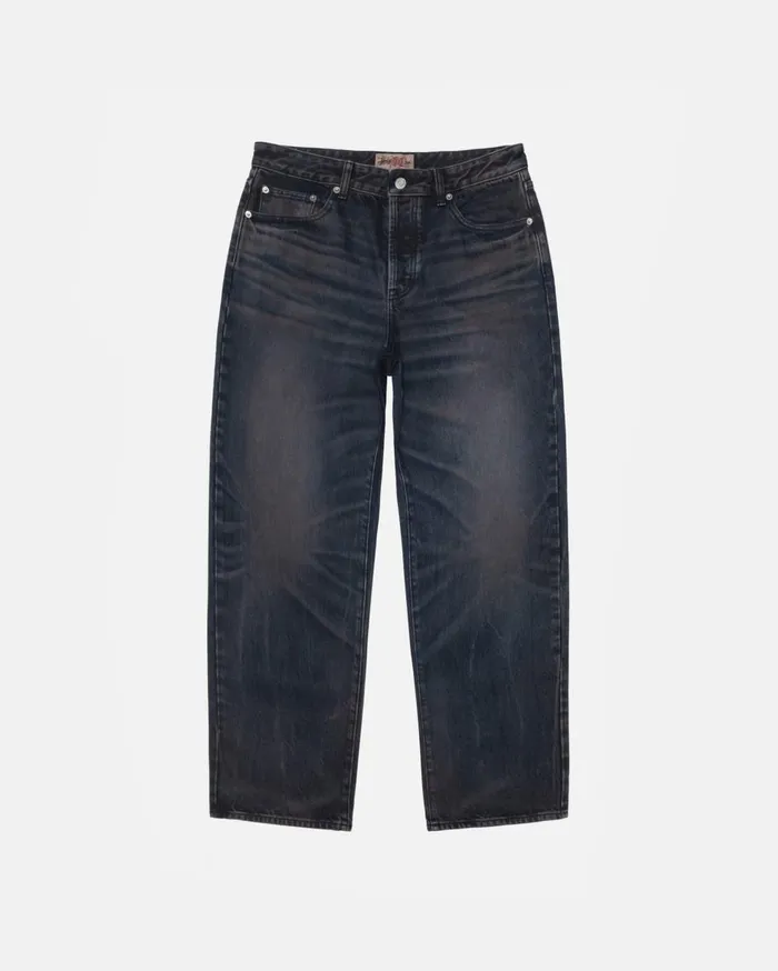 Denim MenWomen Stussy BIG OL039 JEAN VINTAGE WASH DENIM Blue Denim MenWomen Stussy BIG OL039 JEAN VINTAGE WASH DENIM Blue