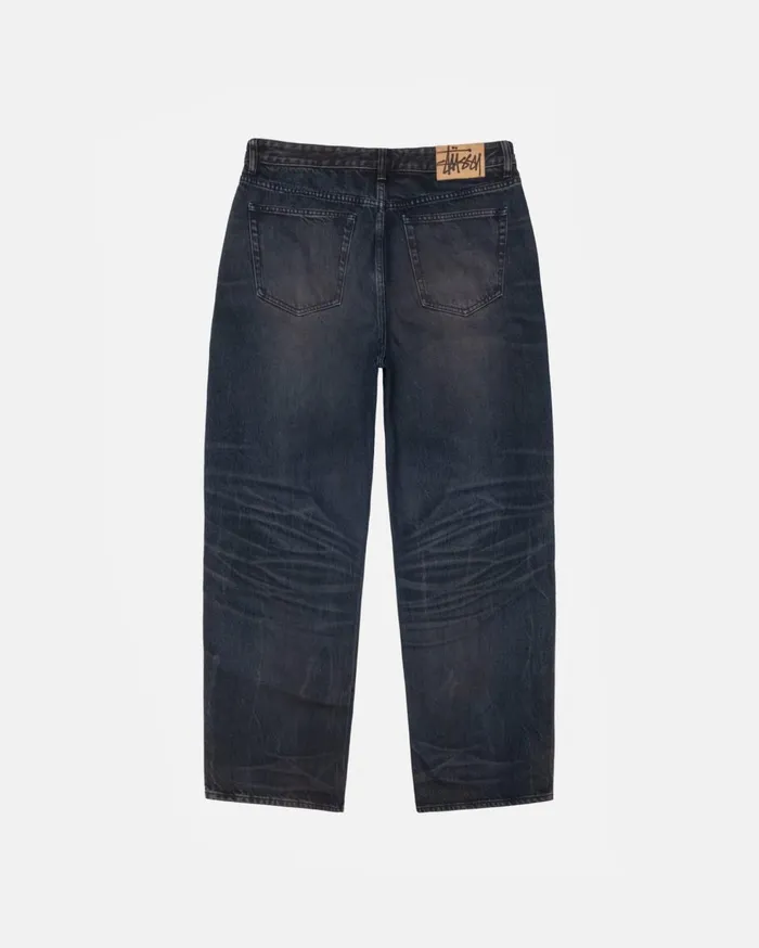 Denim MenWomen Stussy BIG OL039 JEAN VINTAGE WASH DENIM Blue Denim MenWomen Stussy BIG OL039 JEAN VINTAGE WASH DENIM Blue