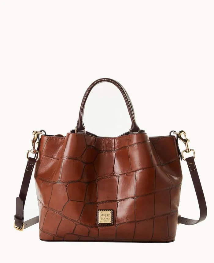 Denison Barlow Cognac Woman Dooney and Bourke Satchels