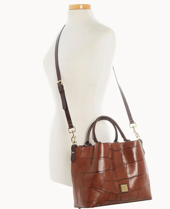 Denison Barlow Cognac Woman Dooney and Bourke Satchels Denison Barlow Cognac Woman Dooney and Bourke Satchels