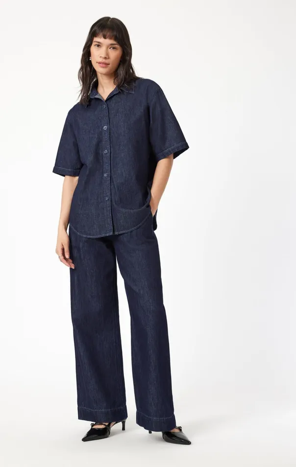 Deva Shirt In Rinse Denim Women Mavi Jeans Shirts