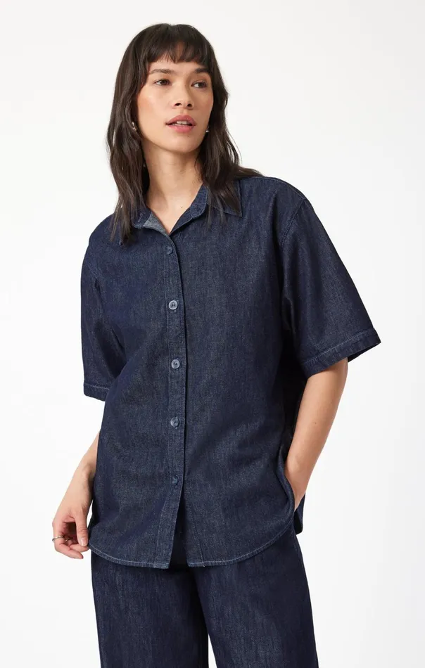 Deva Shirt In Rinse Denim Women Mavi Jeans Shirts Deva Shirt In Rinse Denim Women Mavi Jeans Shirts