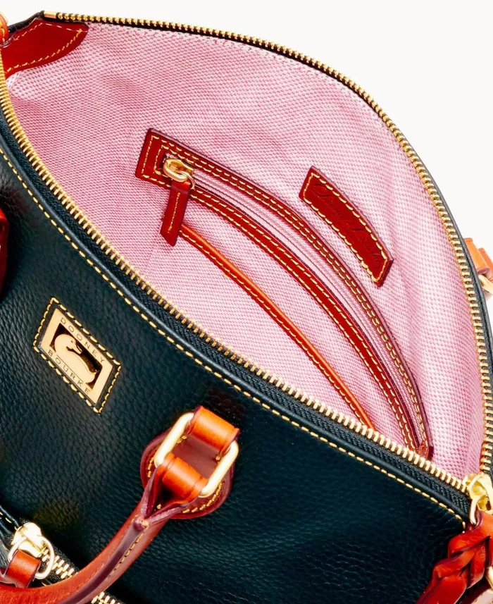 Dillen Double Pocket Satchel Black Woman Dooney and Bourke Satchels Dillen Double Pocket Satchel Black Woman Dooney and Bourke Satchels