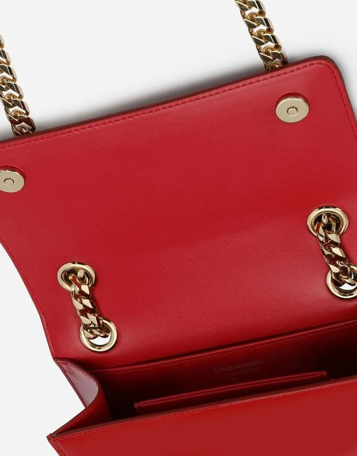 Dolce and Gabbana 35 Women Polished Calfskin 35 Cell Phone Bag Red Dolce and Gabbana 35 Women Polished Calfskin 35 Cell Phone Bag Red