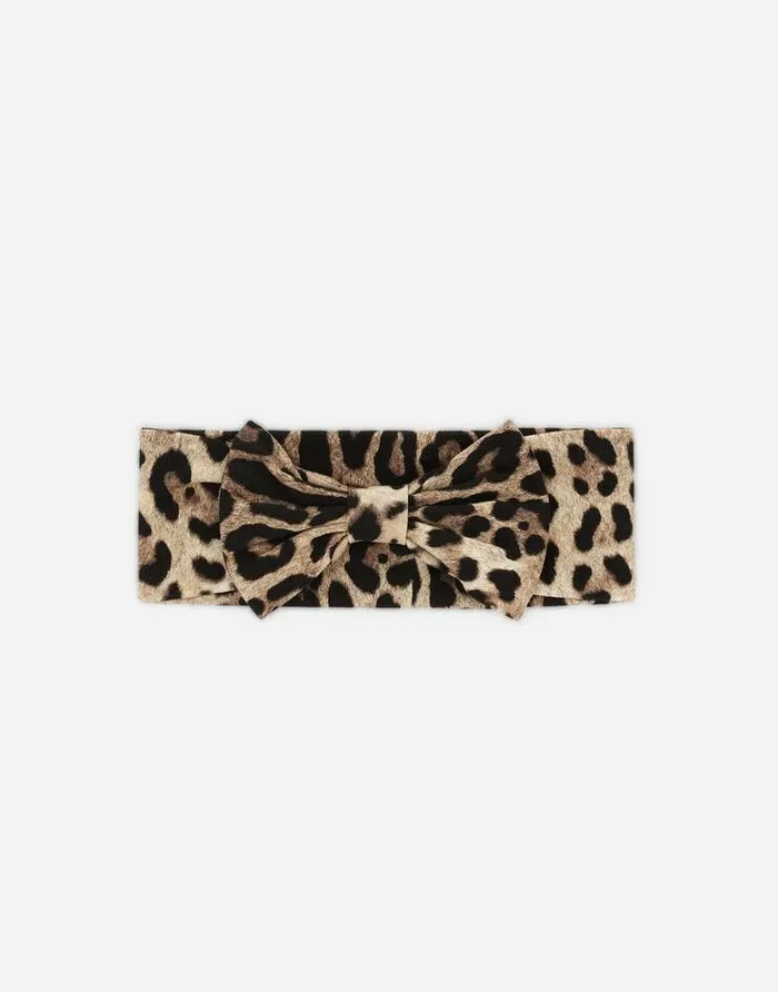 Dolce and Gabbana Accessories And Baby Carriers Children Leopardprint Interlock Band Animal Print Dolce and Gabbana Accessories And Baby Carriers Children Leopardprint Interlock Band Animal Print