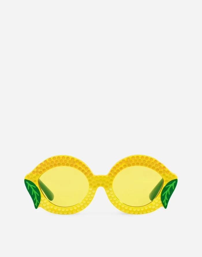 Dolce and Gabbana Accessories Children Farmer Sunglasses Yellow