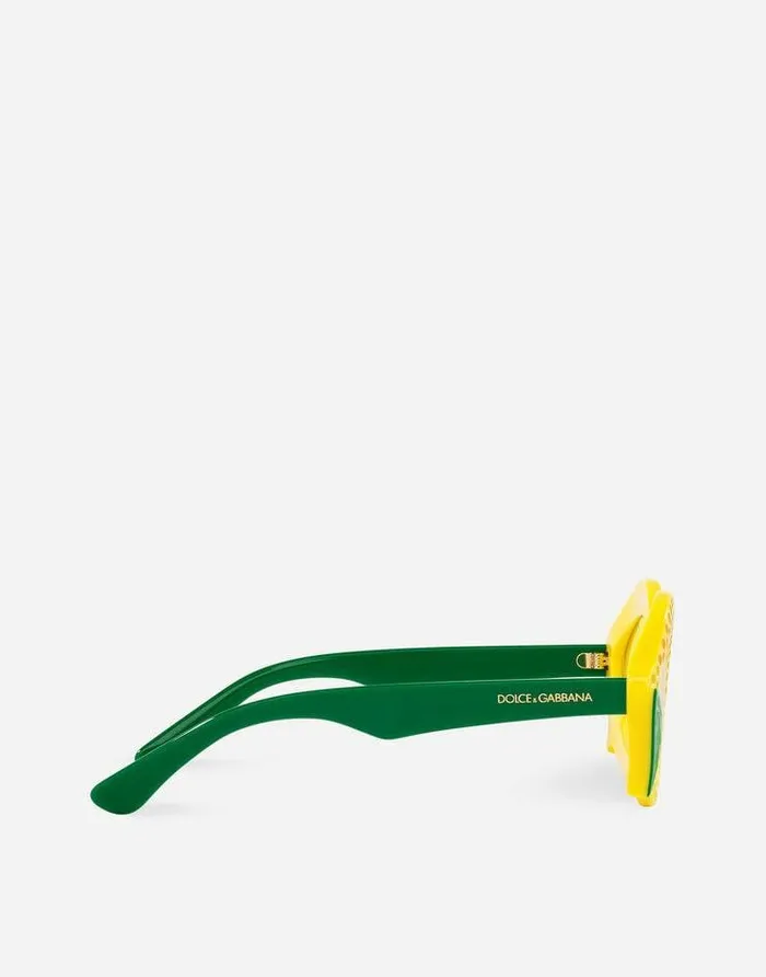 Dolce and Gabbana Accessories Children Farmer Sunglasses Yellow Dolce and Gabbana Accessories Children Farmer Sunglasses Yellow
