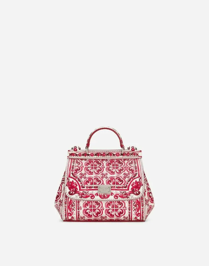 Dolce and Gabbana Accessories Children Mini Sicily Handbag Multicolor