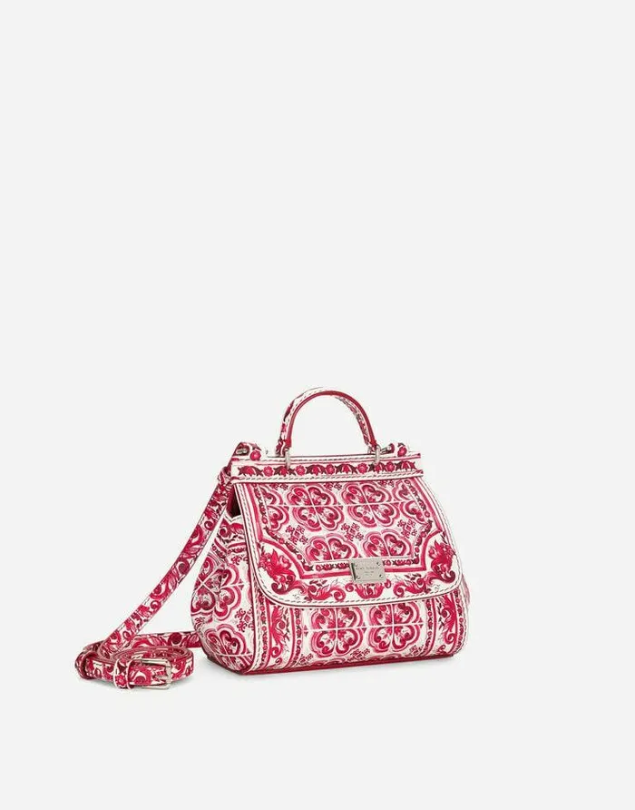 Dolce and Gabbana Accessories Children Mini Sicily Handbag Multicolor