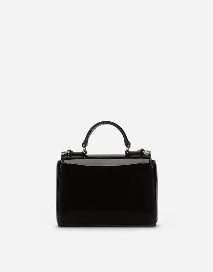 Dolce and Gabbana Accessories Children Patent Leather Handbag Black Dolce and Gabbana Accessories Children Patent Leather Handbag Black