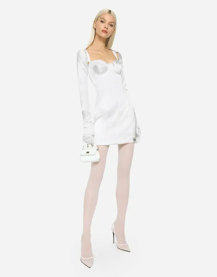 Dolce and Gabbana Blazers Women KIM DOLCEandGABBANA Satin Shrug White