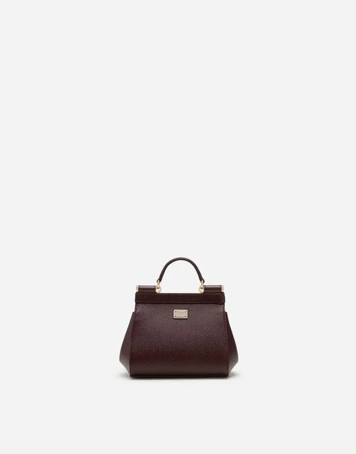 Dolce and Gabbana Clutches Mini And Micro Bags Women Dauphine Calfskin Sicily Mini Bag With Rhinestone Embellishement Purple