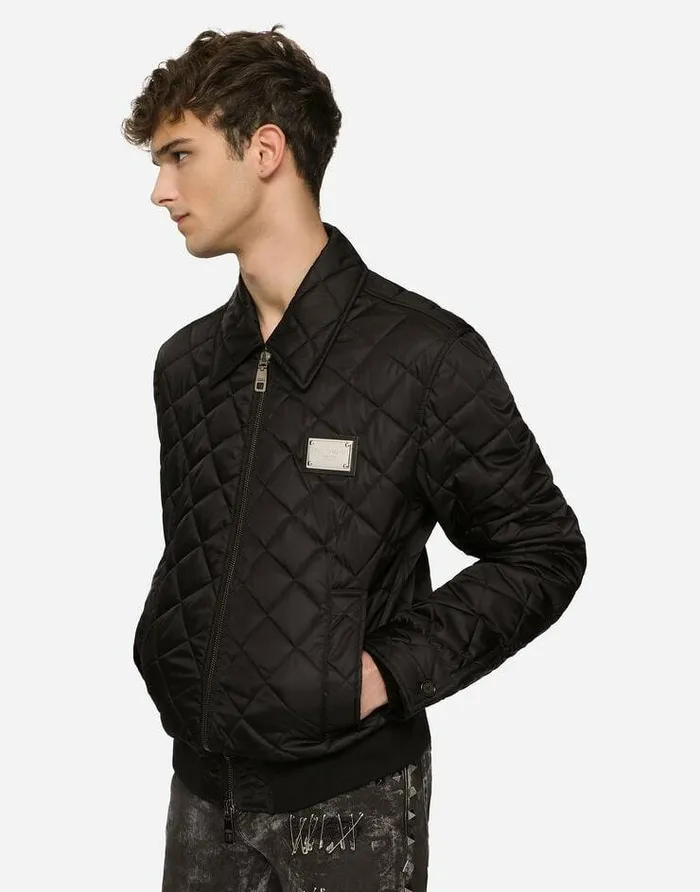 Dolce and Gabbana Coats And Jackets Men Quilted Nylon Jacket With Tag Multicolor Dolce and Gabbana Coats And Jackets Men Quilted Nylon Jacket With Tag Multicolor