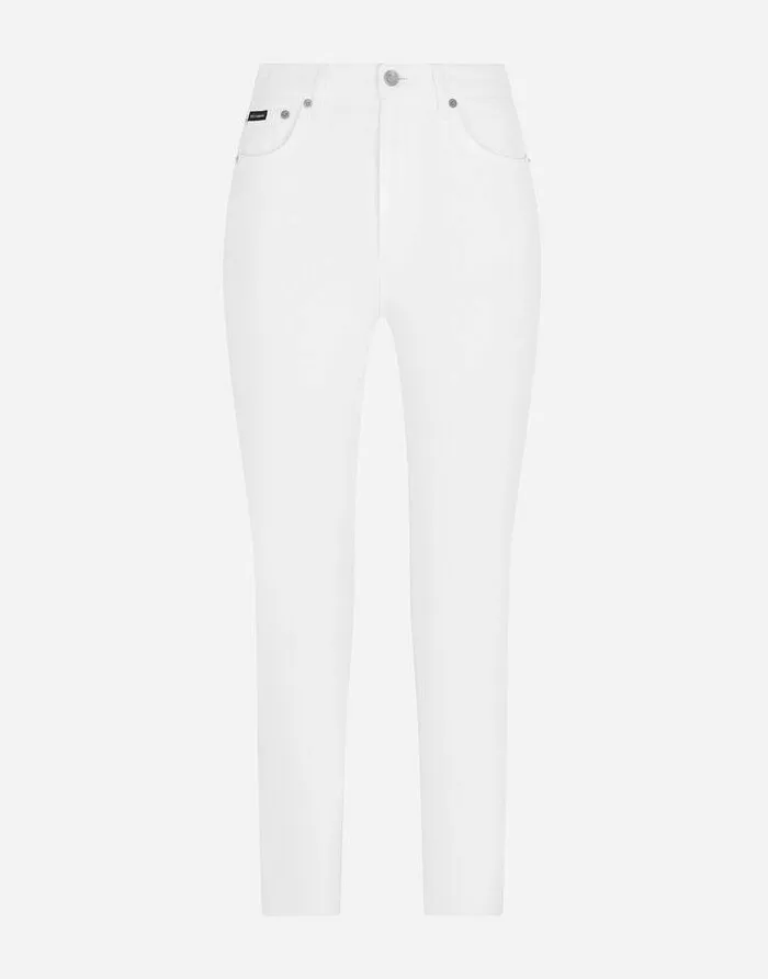 Dolce and Gabbana Denim Women Audrey Jeans White