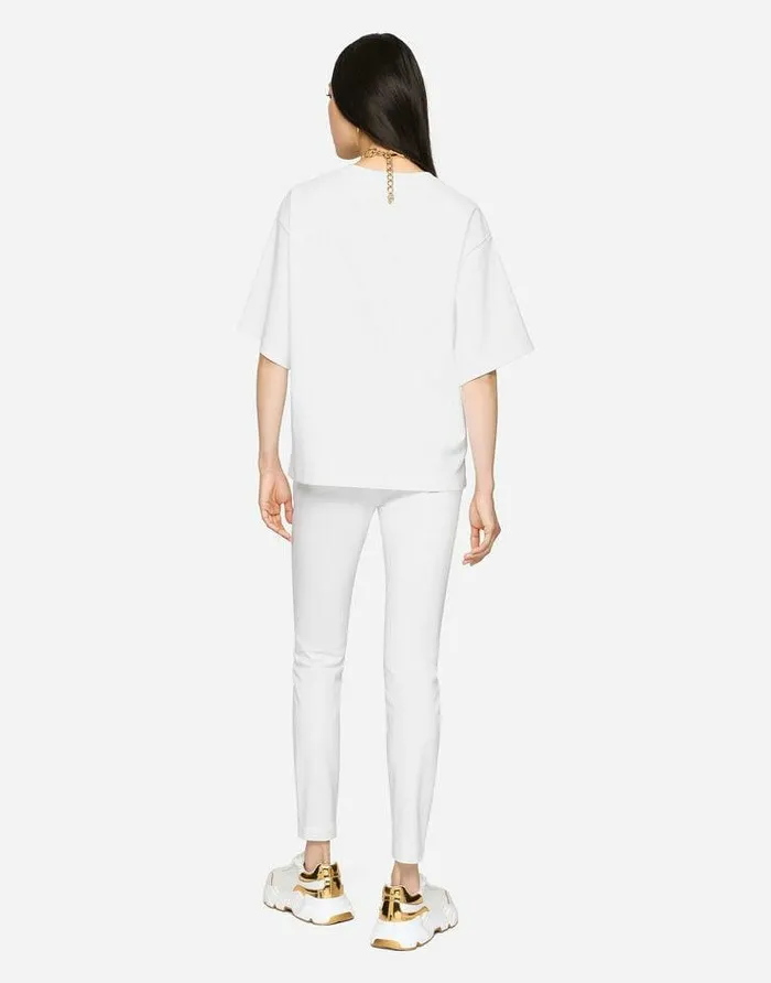 Dolce and Gabbana Denim Women Audrey Jeans White Dolce and Gabbana Denim Women Audrey Jeans White