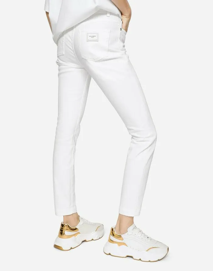 Dolce and Gabbana Denim Women Audrey Jeans White Dolce and Gabbana Denim Women Audrey Jeans White